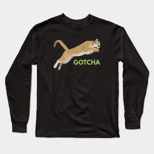 Jumping Cougar Gotcha Long Sleeve T-Shirt